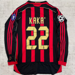 KAKA - AC Milan 2006-2007 Ретро футболна тениска с дълъг ръкав